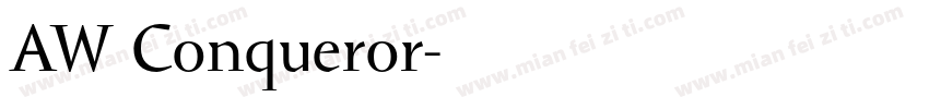 AW Conqueror字体转换